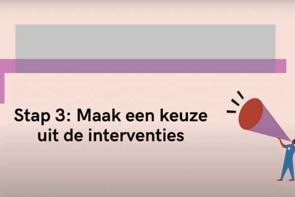 Kennisclip: Roadmap stap 3: Maak een keuze uit de interventies