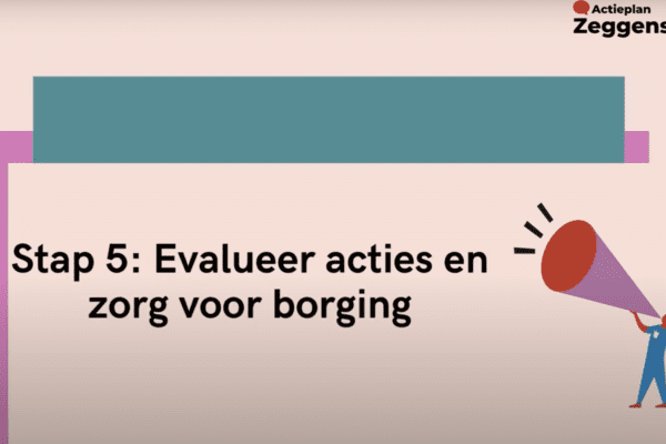 Kennisclip: Roadmap stap 5: Evalueer en zorg voor borging